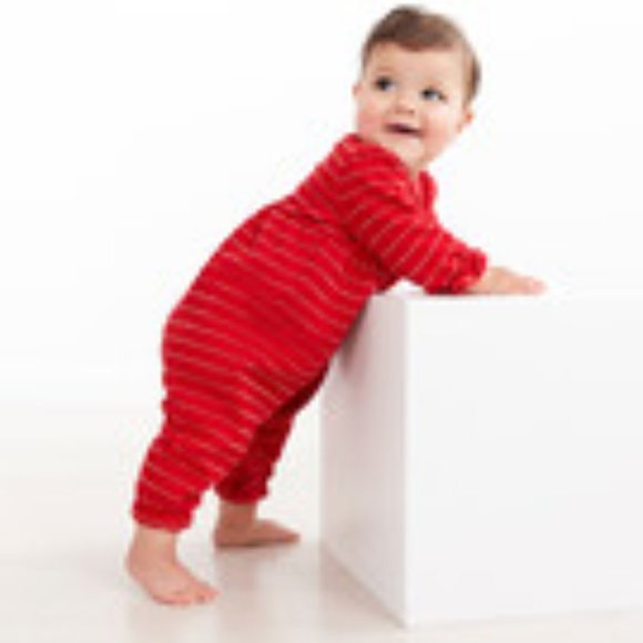 Hanna Andersson Baby Sparkle Holiday Romper - Picture 3 of 3